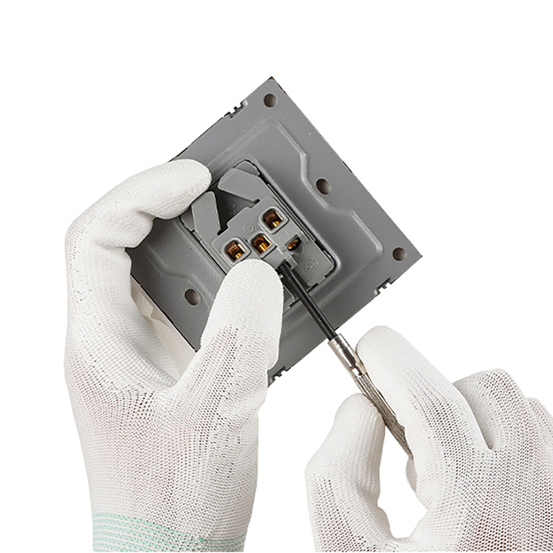 Nylon Palm PU -belagte hanske