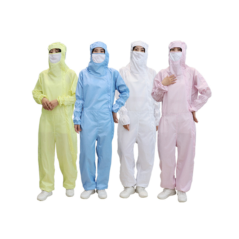 Anti Static skrå åpen front hette jumpsuit